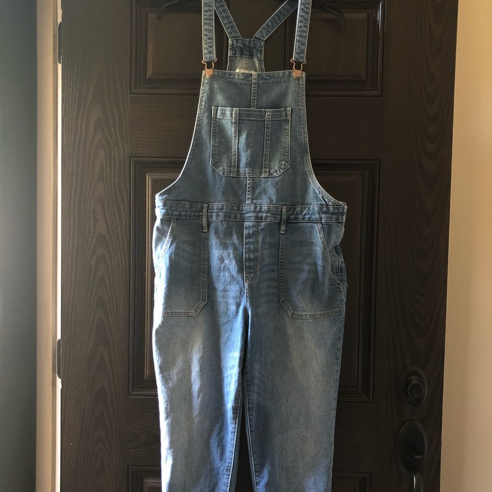 Medium-Light Blue Denim Overalls